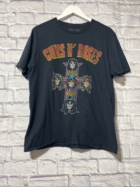 Guns N' Roses Black Graphic Short Sleeve Tee - Men
